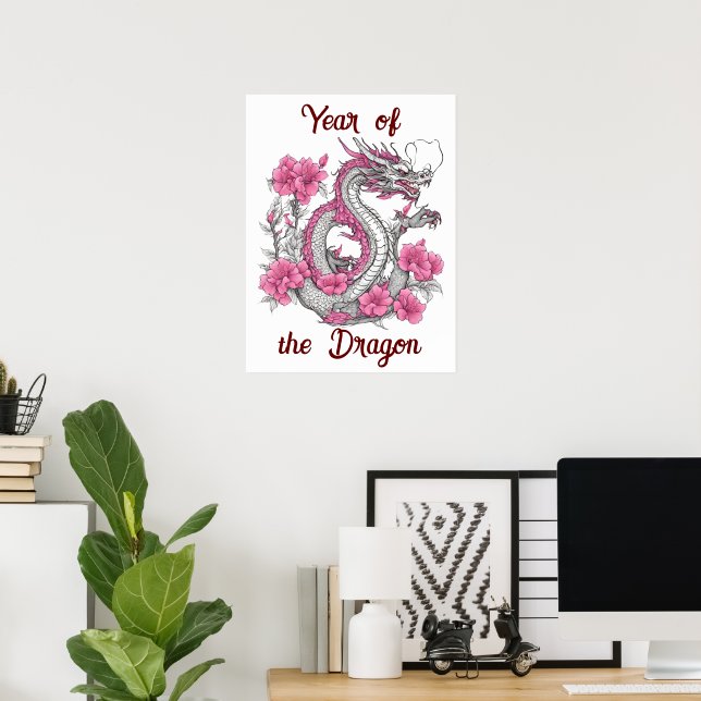 Blume Dragon Poster (Heimbüro)