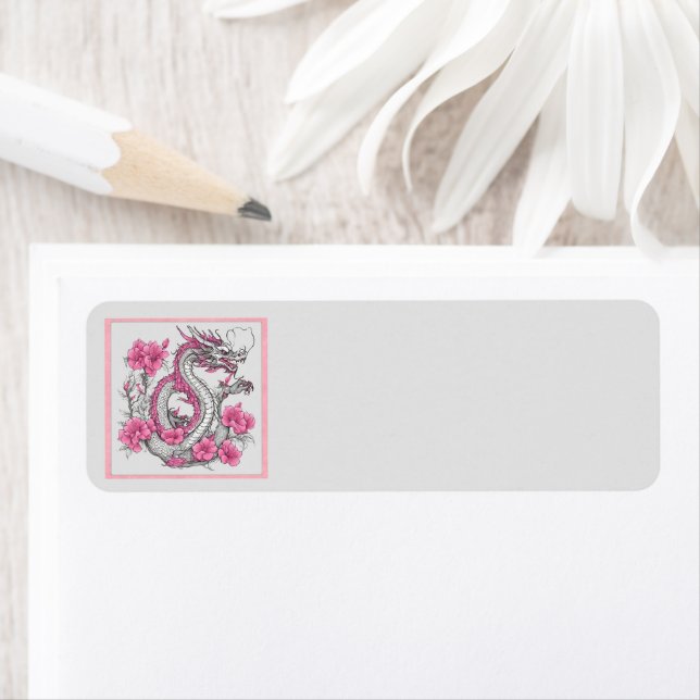 Blume Dragon Return Address Label (Insitu)