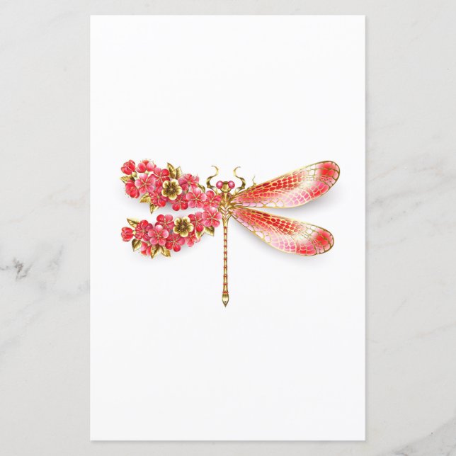 Blume Dragonfly mit Schmucksakura (Vorderseite)