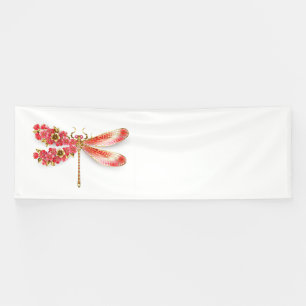 Blume Dragonfly mit Schmucksakura Banner