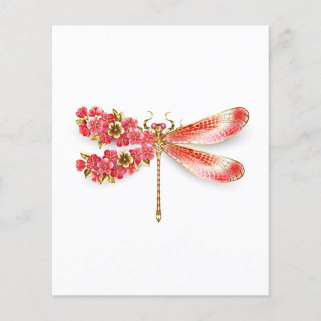 Blume Dragonfly mit Schmucksakura Flyer (Vorne)
