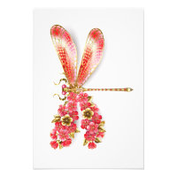 Blume Dragonfly mit Schmucksakura