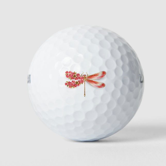 Blume Dragonfly mit Schmucksakura Golfball (Vorderseite)