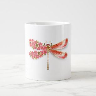 Blume Dragonfly mit Schmucksakura Jumbo-Tasse