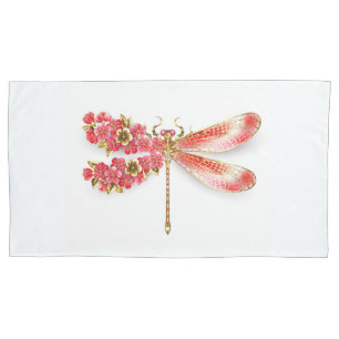 Blume Dragonfly mit Schmucksakura Kissenbezug