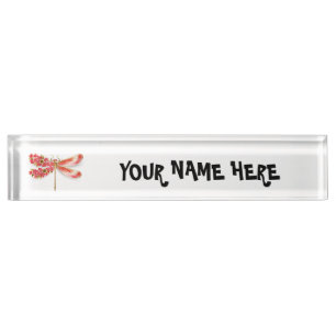 Blume Dragonfly mit Schmucksakura Namensplakette