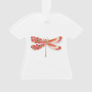 Blume Dragonfly mit Schmucksakura Ornament