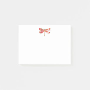 Blume Dragonfly mit Schmucksakura Post-it Klebezettel
