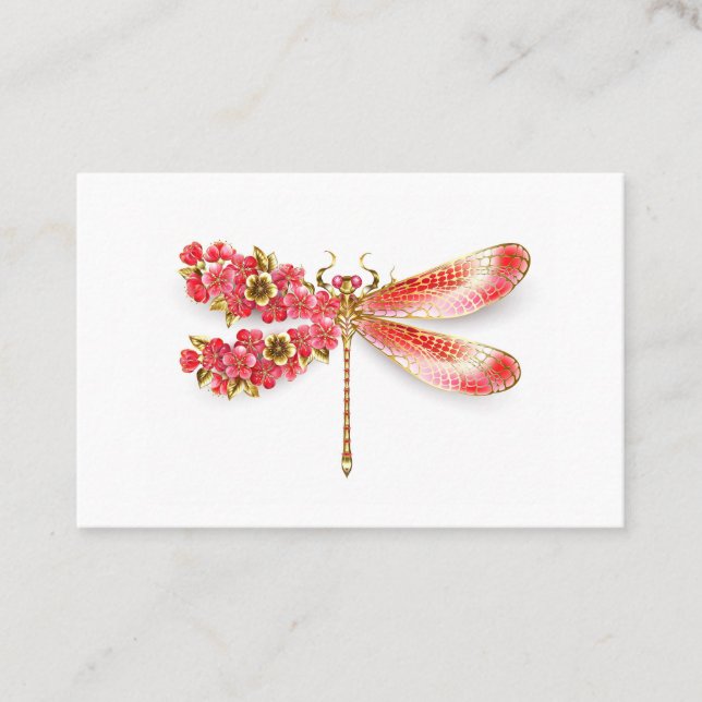 Blume Dragonfly mit Schmucksakura Rabattkarte (Vorderseite)