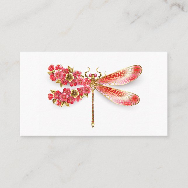 Blume Dragonfly mit Schmucksakura Rabattkarte (Vorderseite)
