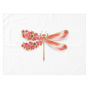 Blume Dragonfly mit Schmucksakura Tischdecke
