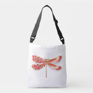 Blume Dragonfly mit Schmucksakura Tragetaschen Mit Langen Trägern