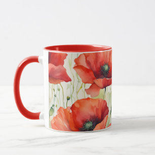 Blume Dream - Mohnmuster Tasse