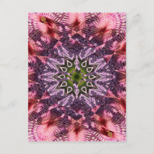 Blume Drehung Mandala 2015 Postkarte
