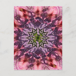 Blume Drehung Mandala 2015 Postkarte
