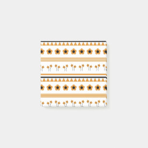 Blume-Dreieck-Muster für Grenzstreifen Post-it Klebezettel