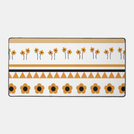 Blume-Dreieck-Muster für Grenzstreifen Schreibtischunterlage