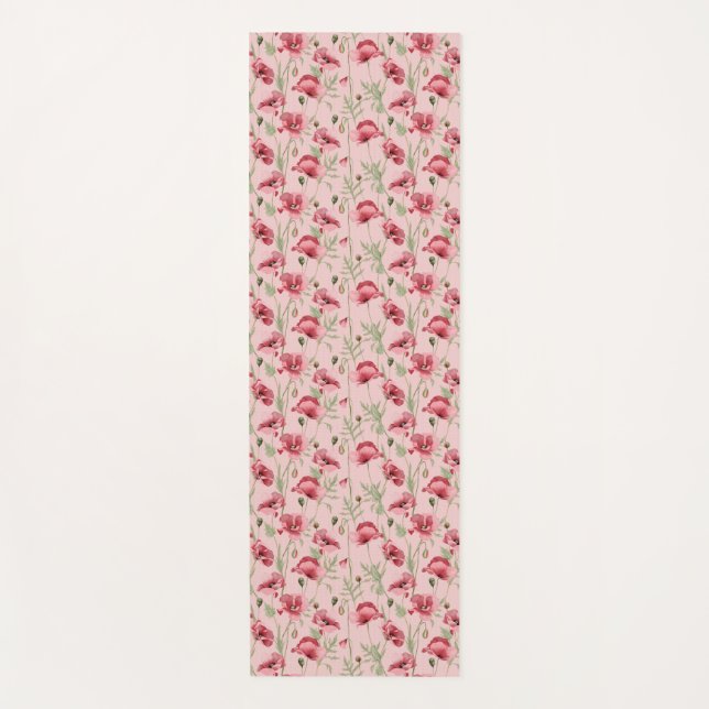 Blume drucken Handtuchhandtuch-Set Yogamatte (Vorderseite)