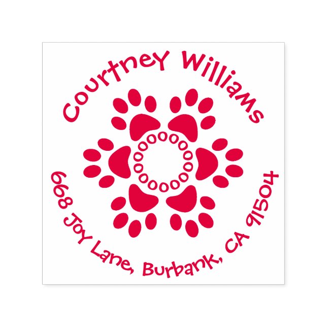 Blume drucken Rücksendeadresse selbstfarbig Briefm Permastempel (Design)