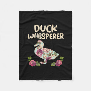 Blume Duck Whisperer Funny Farm Animal Fleecedecke