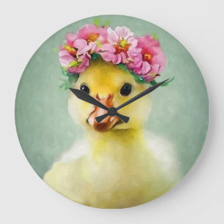 Blume Ducky Große Wanduhr