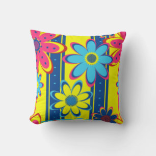 BLUME DURCH PILLOW - HELLGELB - GIFTS KISSEN