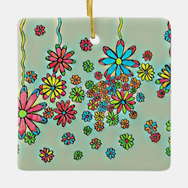 Blume Dusche Ornament (Vorderseite)