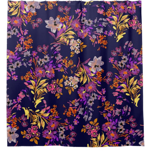 Blume Duschvorhang (Vorderseite)