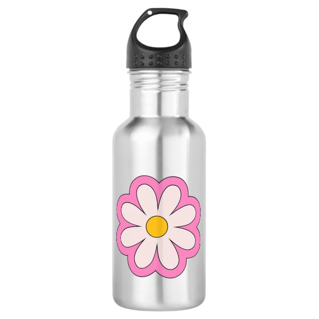 Blume Edelstahlflasche (Vorderseite)