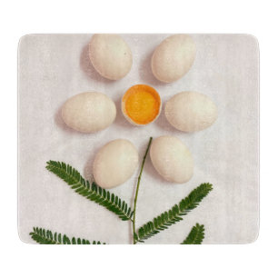 Blume Eierjolk Schneidebrett