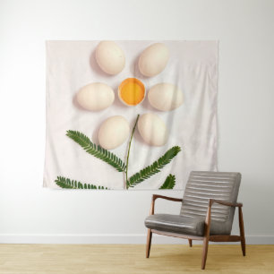 Blume Eierjolk Wandteppich