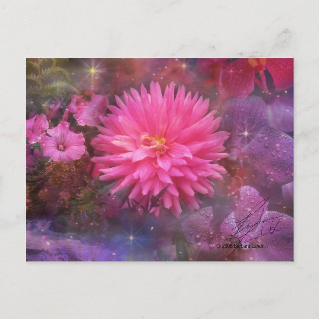 Blume - Ein Visuelles Bouquet für Mama Postkarte (Vorderseite)