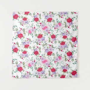 Blume - Einfache Farben Wandteppich