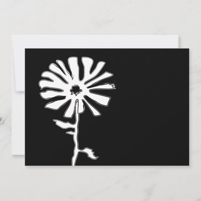 Blume Einladung (Vorderseite)