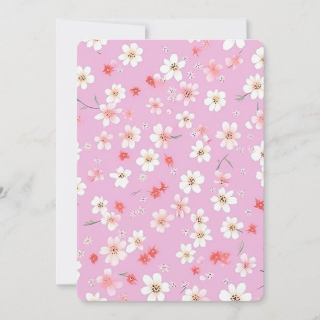 Blume Einladung (Vorderseite)