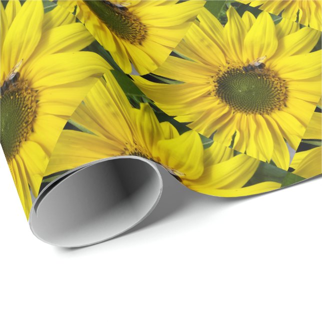 Blume, einzigartiges, glänzendes Verpackungspapier Geschenkpapier (Rolleneckpunkt)