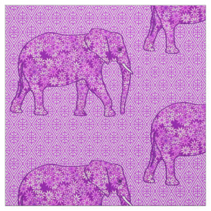 Blume Elefant - Amethyst lila Stoff
