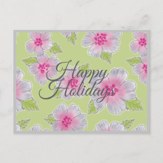 Blume Elegance Happy Holidays Geburtstagkarte Feiertagspostkarte