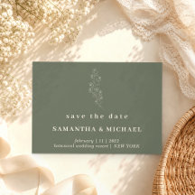 Blume Elegant Sage Green Indie Rett Date Wedding