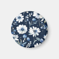 Blume Elegant Wasserfarbe Blau