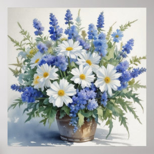 Blume Elegantes Wasser Poster