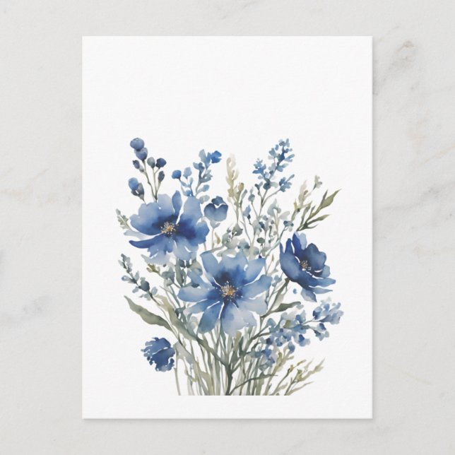 Blume Elegantes Wasser Postkarte (Vorderseite)