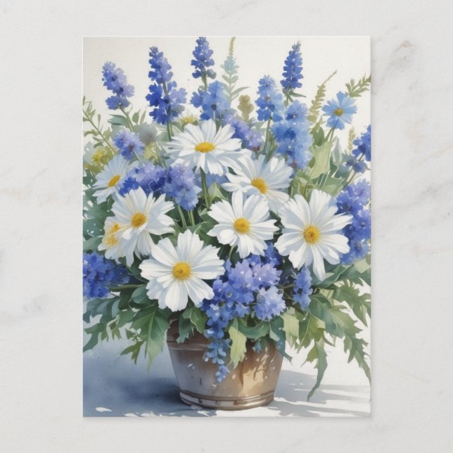 Blume Elegantes Wasser Postkarte (Vorderseite)