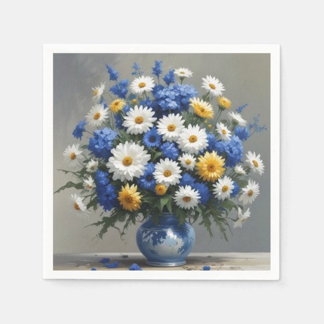 Blume Elegantes Wasser Serviette (Vorderseite)