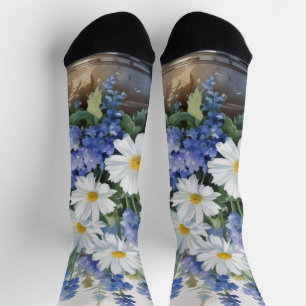 Blume Elegantes Wasser Socken