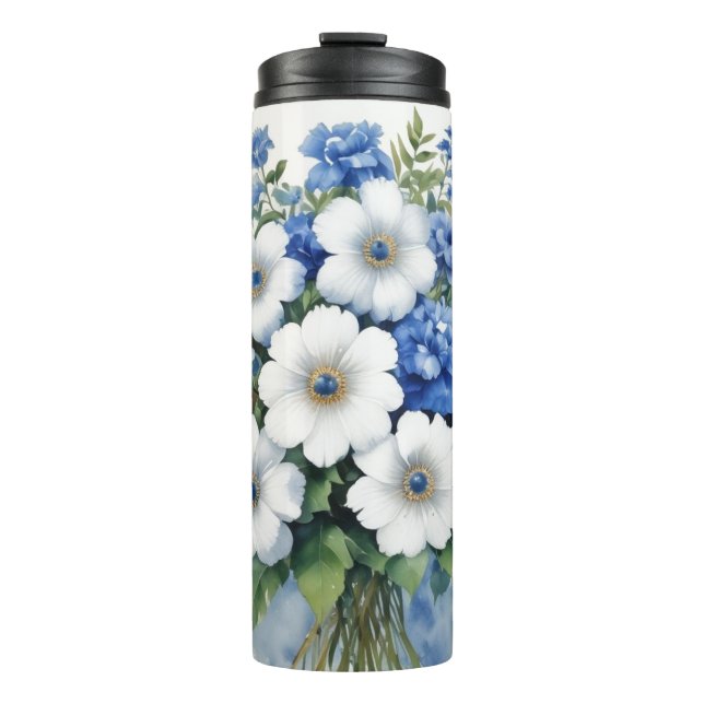 Blume Elegantes Wasser Thermosbecher (Vorderseite)
