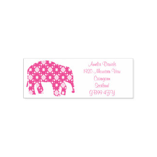 Blume Elephant Address Self-Inking Briefmarke Permastempel