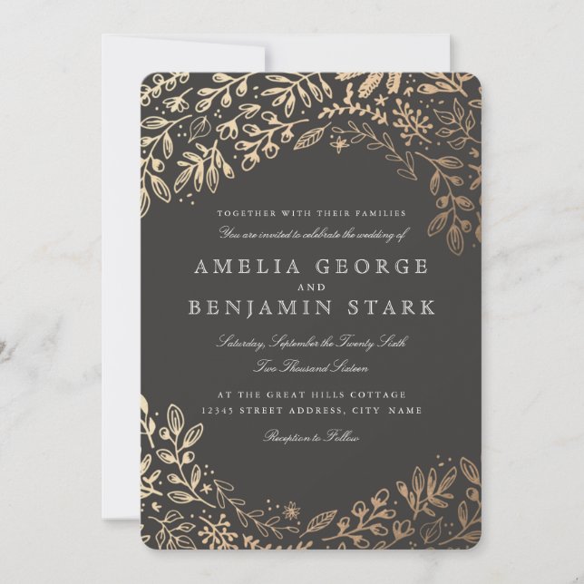 Blume ernten einladung (Vorderseite)