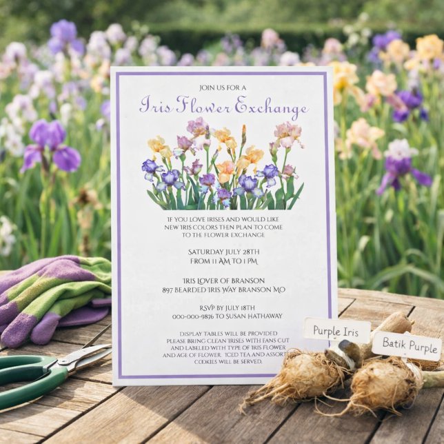 Blume Exchange Iris Bulbs Einladung (Von Creator hochgeladen)