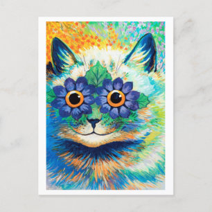 Blume Eyes Cat, Louis Wain Postkarte